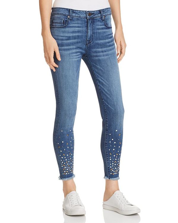 あすつく Ava ボトムス デニムパンツ レディース パーカースミス Embellished Intrigue Intrigue In Jeans Skinny Crop パンツ Williamsav Com