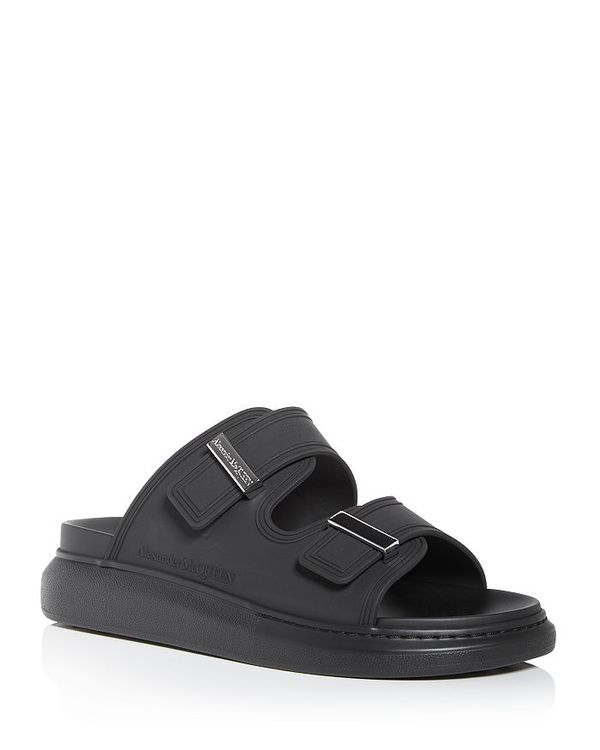 アレキサンダー・マックイーン メンズ シューズ サンダル Alexander McQUEEN Men\u0027s Slide Sandals Black Multi 黒いこと