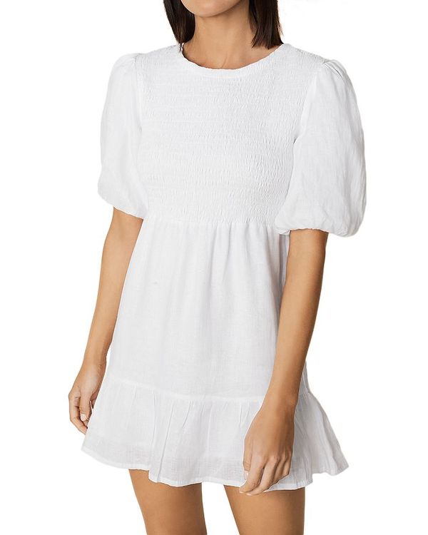 安いそれに目立つ フェイスフルザブランド レディース ワンピース トップス Lorica Linen Mini Dress Plain White Revida 店 残りわずか Www Habs Edu Kw