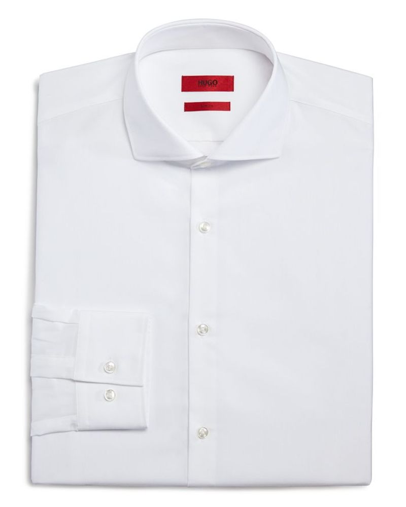 フューゴ メンズ トップス シャツ スリムフィット HUGO Jason Slim Fit Dress Shirt White ホワイト