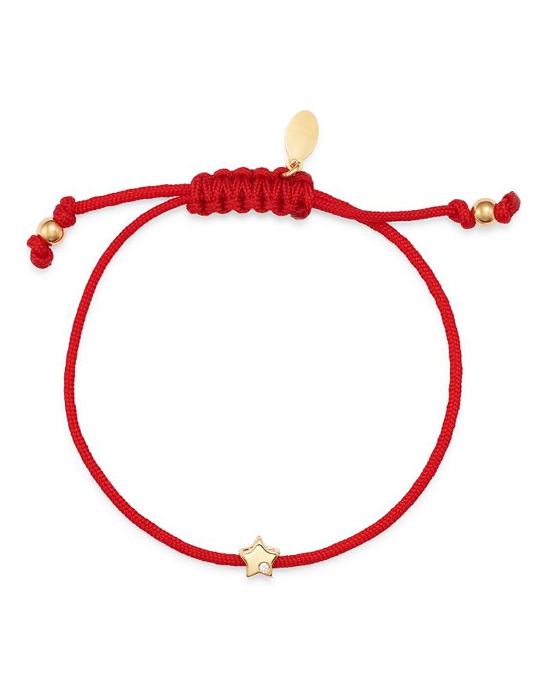 ゾエレフ レディース アクセサリー ブレスレット・バングル・アンクレット Zoe Lev 14K Yellow Gold Red Star Fortune Diamond Bracelet Gold/Red レッド