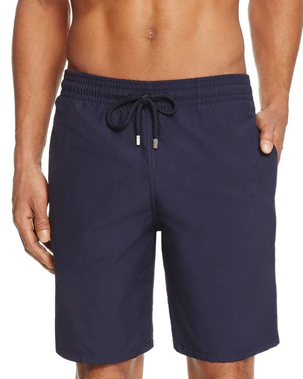 ヴィルブレクイン メンズ 水泳着 二分の一ズボン下・さる股引き Vilebrequin Okoa Solid Swim Trunks Navy 米国海軍