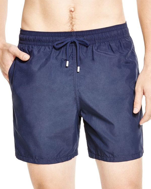 ヴィルブレクイン メンズ 水泳着 二分の一ズボン下・さる股引き Vilebrequin Moorea Solid Swim Trunks Navy 米国海軍