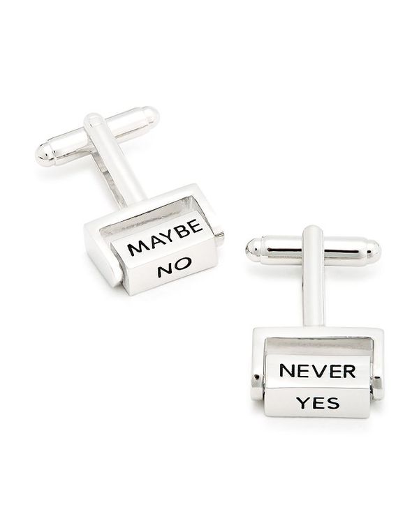 リンクアップ メンズ アクセサリー カフスボタン LINK UP Yes/No/Maybe Spinner Cufflinks Silver シルバー