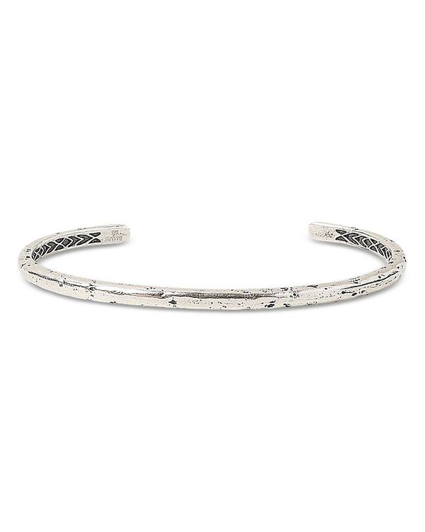 ジョンバルベイトス メンズ ブレスレット・バングル・アンクレット アクセサリー Men's Sterling Silver Artisan Cuff Bracelet Silver