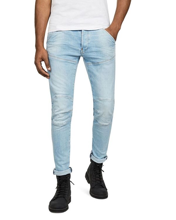 21福袋 ジースター メンズ デニムパンツ ボトムス 56 3 D Slim Fit Jeans In Sun Faded Crystal Blue Sun Faded Crystal Blue Revida 店 かわいい Afuchilecompra Cl