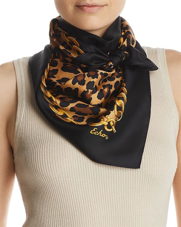 12526円 新到着 エコー レディース マフラー ストール スカーフ アクセサリー Status Silk Scarf Black