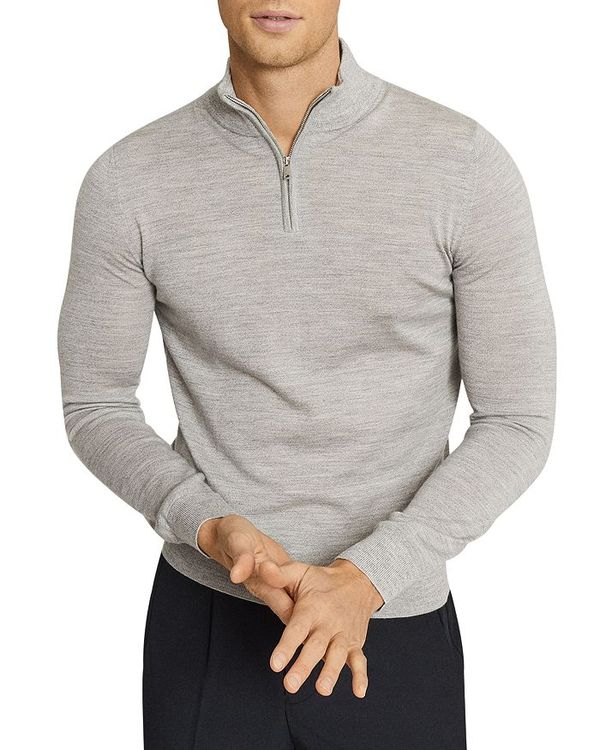 激安ブランド 楽天市場 レイス メンズ ニット セーター アウター Blackhall Long Sleeve Merino Funnel Neck Half Zip Sweater Soft Gray Revida 楽天市場店 半額品 Zkrajekarlaiv Cz