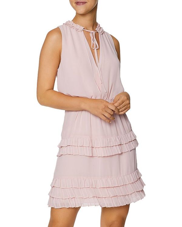 正規逆輸入品 ランドリーバイシェリーシーガル レディース ワンピース トップス Ruffled Sleeveless Mini Dress Blush T ポイント5倍 Aqsasport Org