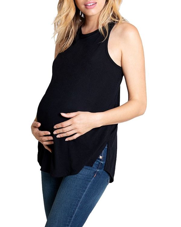 イングリッドイザベル レディース タンクトップ トップス Maternity Active Crossback Tank Black