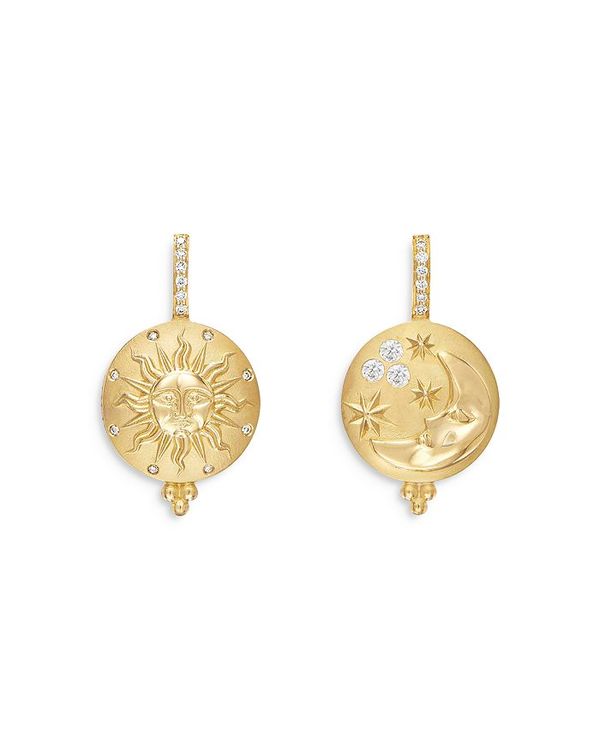 テンプル セント クレア レディース アクセサリー ピアス・イヤリング Temple St. Clair 18K Yellow Gold Sole Luna Diamond Drop Earrings Gold ゴールド