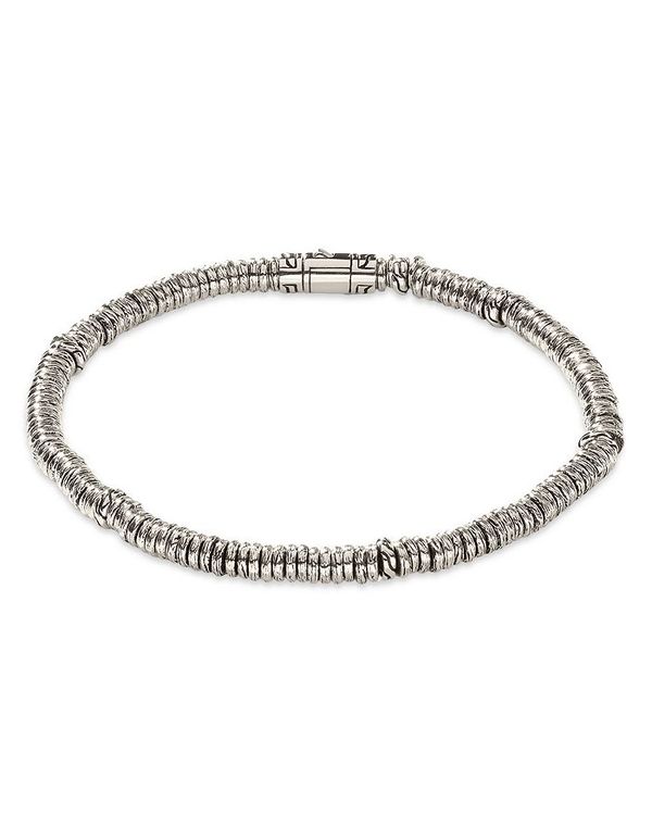 ジョン・ハーディー レディース ブレスレット・バングル・アンクレット アクセサリー Sterling Silver Classic Chain Heishi Multi Ring Bracelet Silver