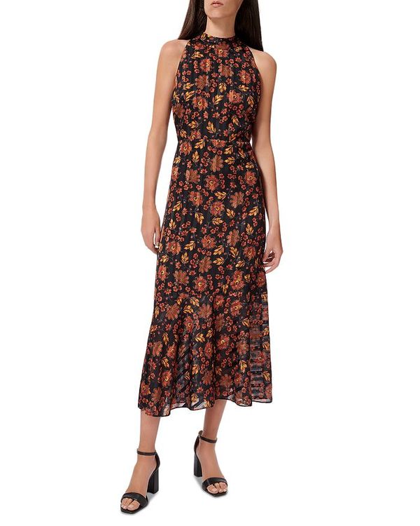 激安ブランド サムエデルマン レディース ワンピース トップス Paisley Print High Neck Maxi Dress Black Multi 好評 Roost Ae