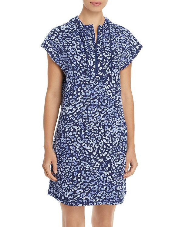 人気満点 トッミーバハマ レディース ワンピース トップス Leopard Island Zone Hooded Dress Island Navy 肌触りがいい Smartfin Biz