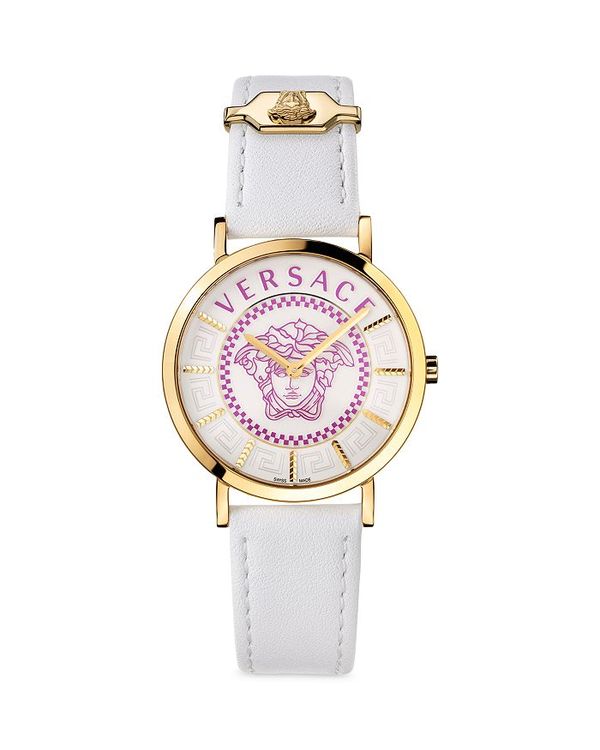 ヴェルサーチ レディース 腕時計 アクセサリー V-Essential Watch, 36mm Pink White