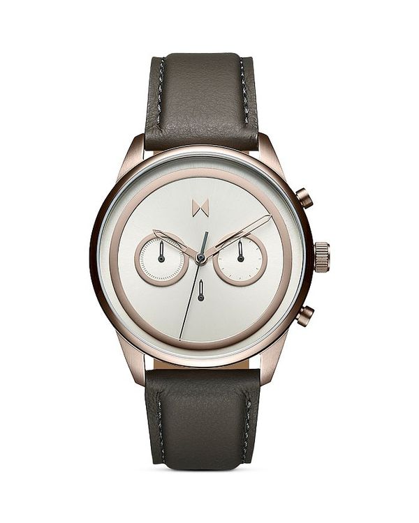エムブイエムティー レディース 腕時計 アクセサリー Powerlane Chronograph, 43mm Beige Gold