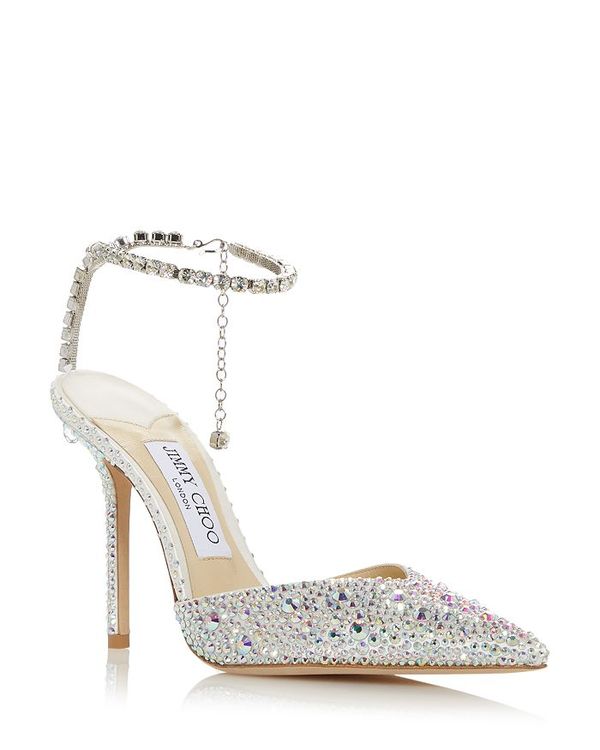 ジミーチュー レディース シューズ パンプス Jimmy Choo Women\u0027s Saeda 100 Embellished Pointed Toe Pumps Ivory 象牙色