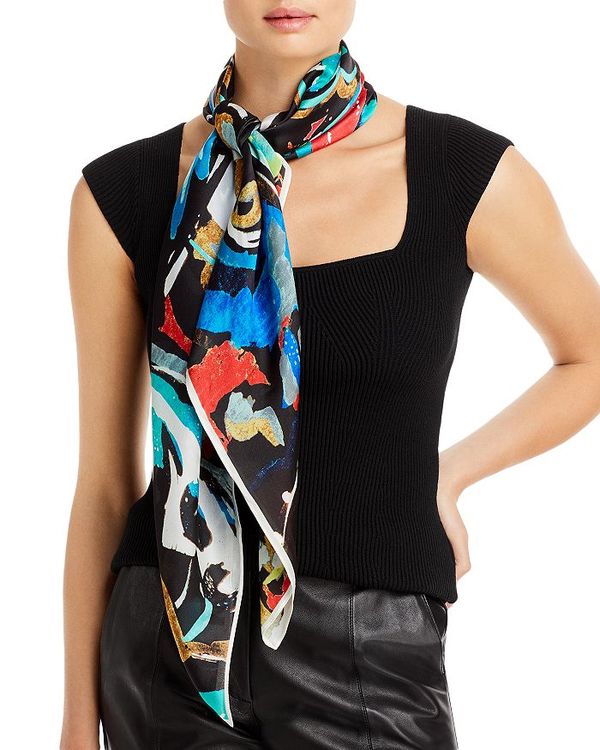 エコー レディース マフラー・ストール・スカーフ アクセサリー Painterly Paisley Silk Scarf Multi