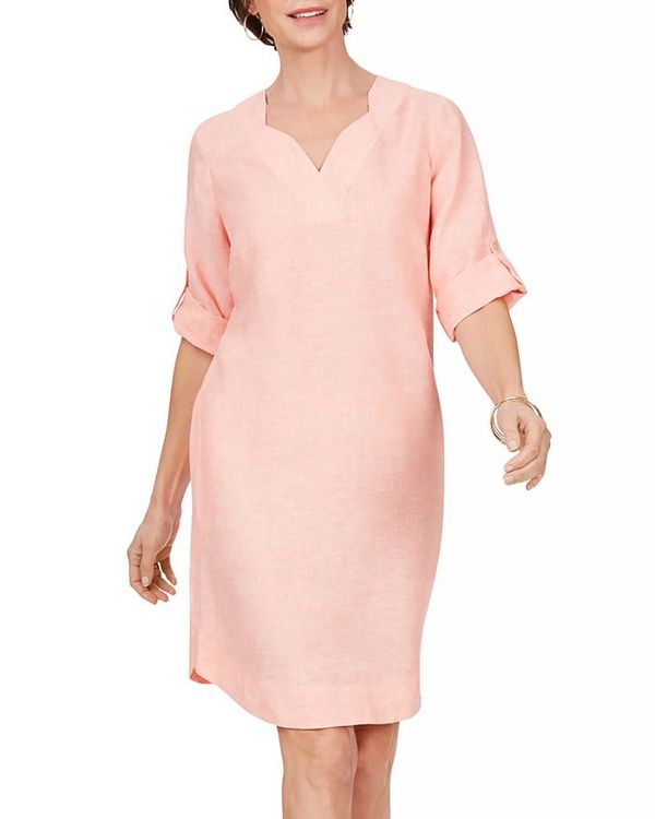 レディースファッション ワンピース フォックスクラフト レディース Twis Coral Dress Linen Iron Non Harmony トップス ワンピース 安価 Www Maisbeiras Com