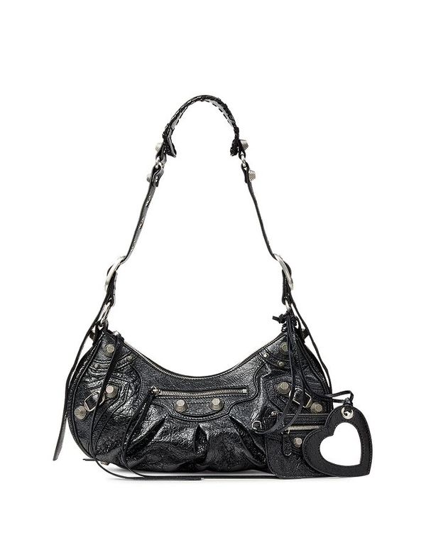 バレンシアガ レディース バッグ ショルダーバッグ Balenciaga Cagole Shoulder Bag Noir/Silver シルバー