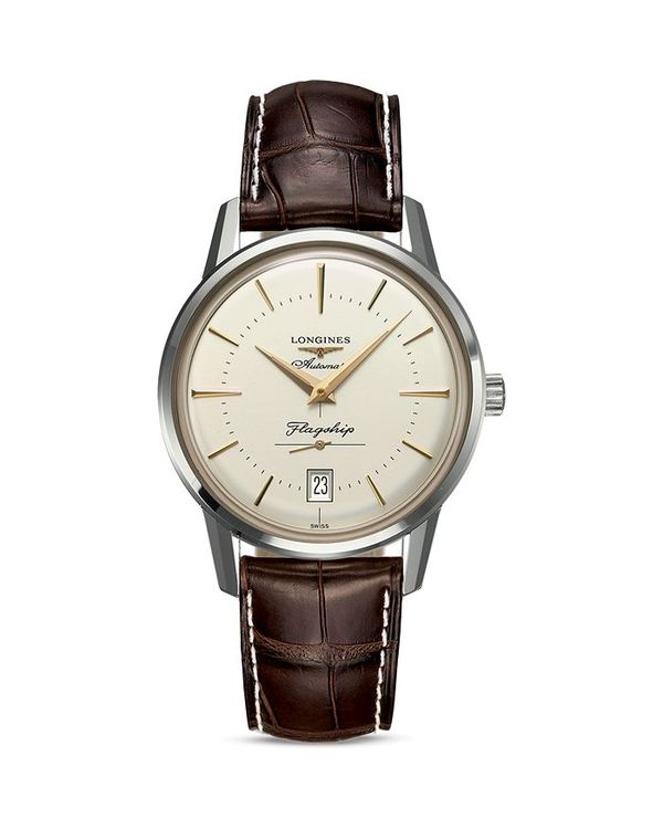 ロンジン レディース アクセサリー 腕時計 Longines Heritage Watch 38.5mm Beige/Brown ブラウン