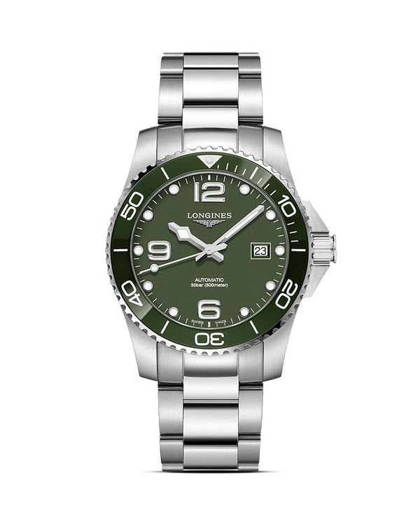 ロンジン レディース アクセサリー 腕時計 Longines HydroConquest Watch 41mm Green/Silver グリーン