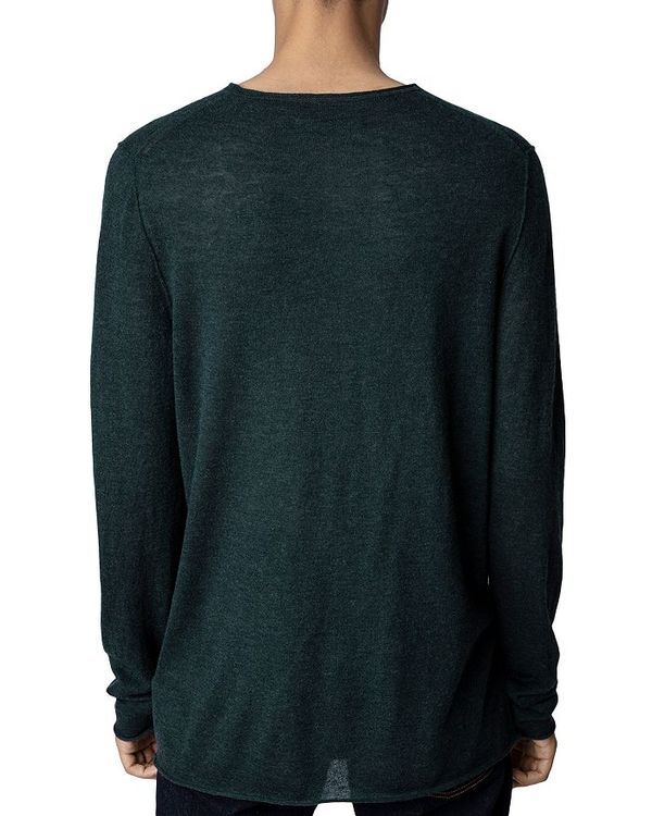 高品質 ザディグ エ ヴォルテール メンズ ニット セーター アウター Teiss Cp Cashmere Solid Crewneck Sweater Peacock Safariwines Com
