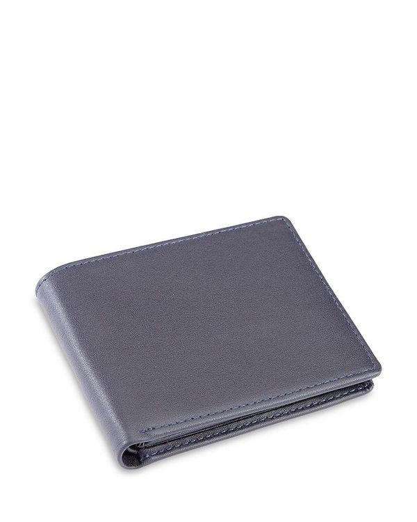 魅力的な Flap Id Rfid Blocking Leather アクセサリー 財布 メンズ ロイス Bifold Blue Wallet メンズ財布