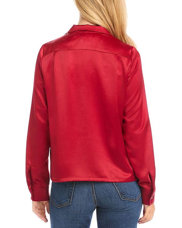 カレンケーン レディース シャツ トップス Satin Shirt Red トップス | smhcosadecv.mx
