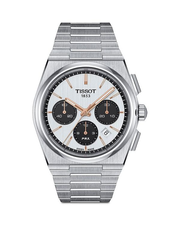 ティソット レディース アクセサリー 腕時計 Tissot PRX Chronograph 42mm White/Silver ホワイト