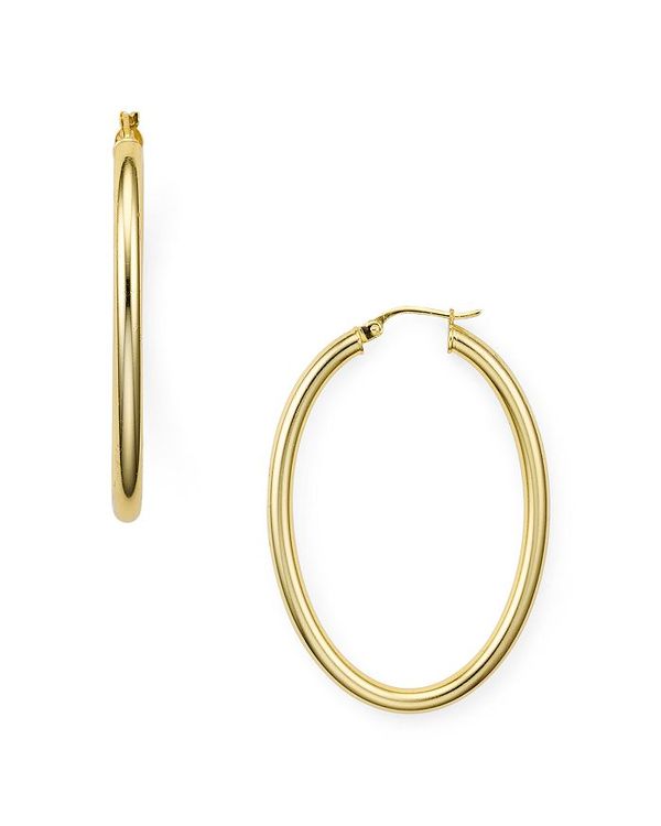 アクア レディース アクセサリー ピアス・イヤリング AQUA Tube Hoop Earrings in 18K Gold-Plated Sterling Silver - 100% Exclusive Gold ゴールド