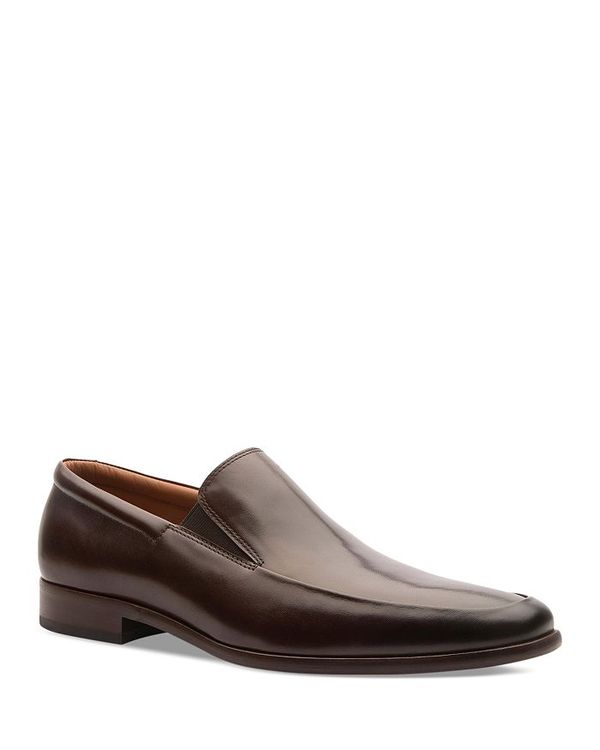 ゴードンラッシュ メンズ シューズ ドレスシューズ ワンピース Gordon Rush Men's Albany Slip On Apron Toe Dress Shoes Brown ブラウン
