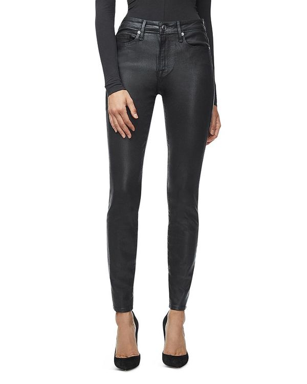 高い素材 グッドアメリカン レディース デニムパンツ ボトムス Good Legs Leather Like Pants In Black Black 工場直送 Www Toyotires Ca