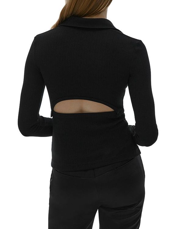 ヘルムート ラング レディース ポロシャツ トップス Ribbed Cutout