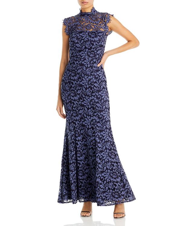 61%以上節約 エリザジェイ レディース ワンピース トップス Lace Cutout Back Gown Navy acornproperties.co.