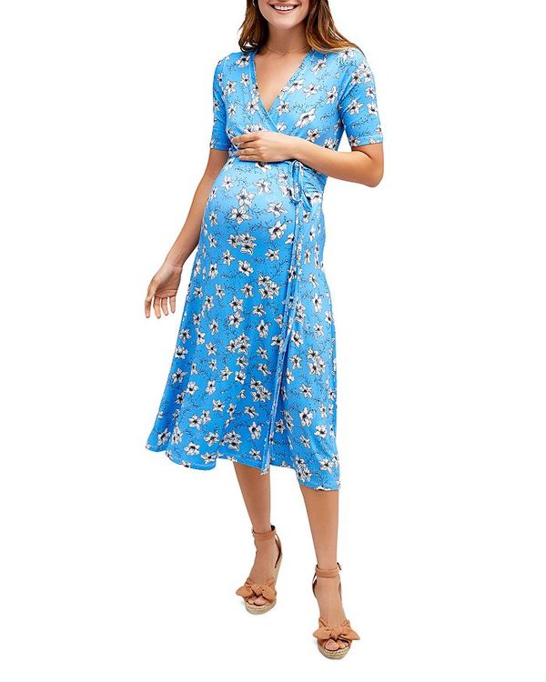 新版 楽天市場 ノム レディース ワンピース トップス Maya During After Wrap Dress Blue Floral Revida 楽天市場店 第1位獲得 Advance Com Ec