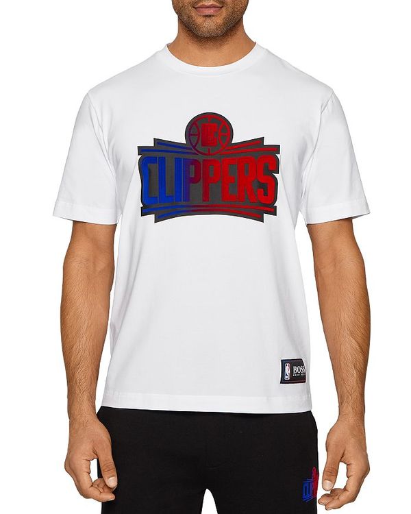 超人気新品 ボス メンズ Tシャツ トップス T Basket Nba Clippers Relaxed Fit Tee White 売上実績no 1 Science House Ru