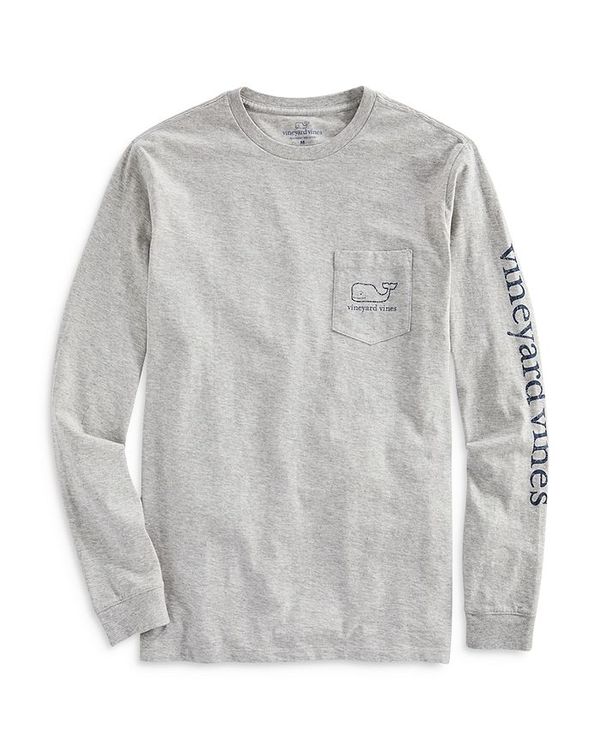 ヴァインヤードヴァインズ メンズ トップス Tシャツ ヴィンテージ Vineyard Vines Garment Dyed Vintage Whale Tee Gray Heather グレー