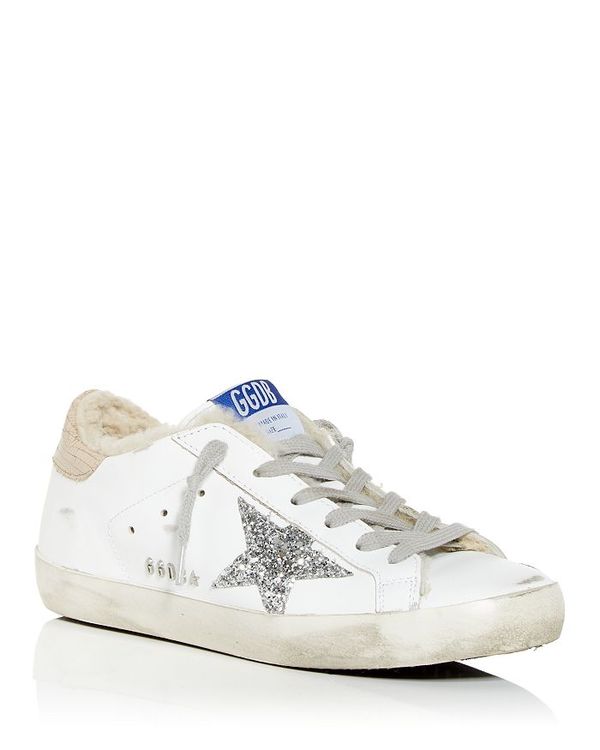 ゴールデングース レディース シューズ スニーカー Golden Goose Women's Super-Star Shearling Low Top Sneakers White/Silver ホワイト 126,400円