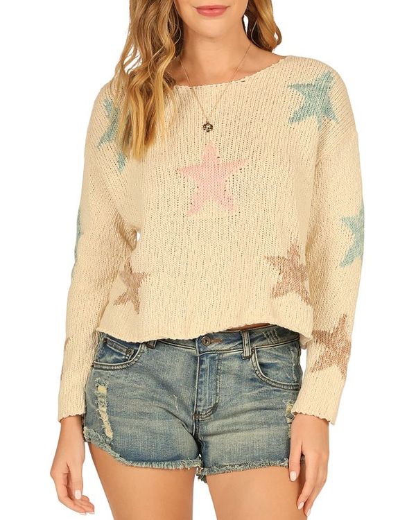 50%OFF! ヴィンテージハバナ レディース ニット・セーター アウター Star Sweater Ivory 即納！最大半額！
