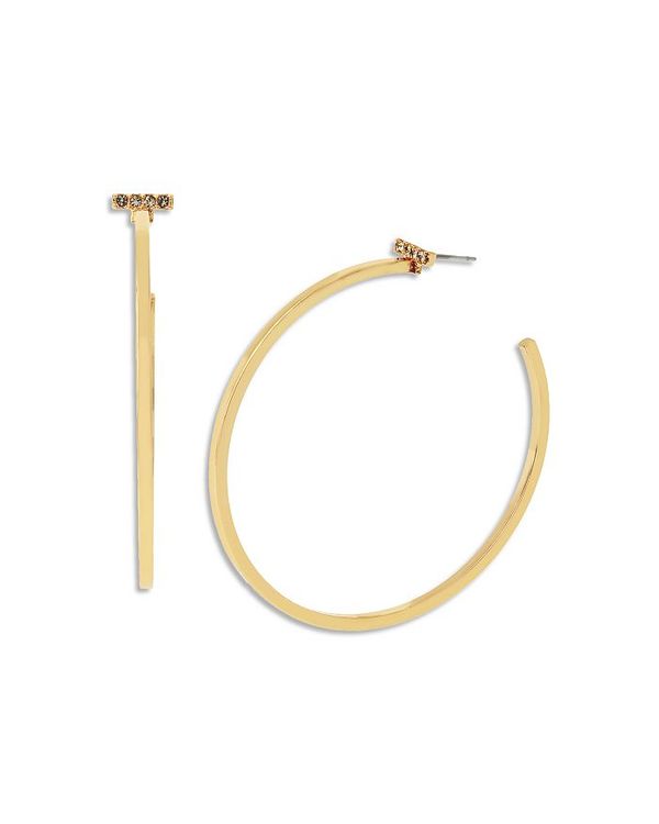 オールセインツ レディース アクセサリー ピアス・イヤリング ALLSAINTS Pave Bar Large Hoop Earrings Gold ゴールド 12,030円