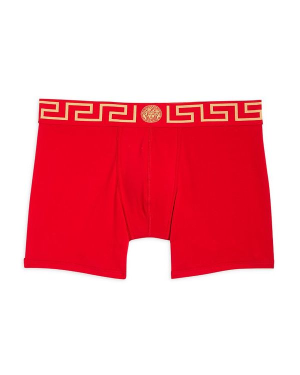 新作モデル 楽天市場 ヴェルサーチ メンズ ボクサーパンツ アンダーウェア Logo Boxer Briefs Red Gold Revida 楽天市場店 驚きの値段 Bilisim Io