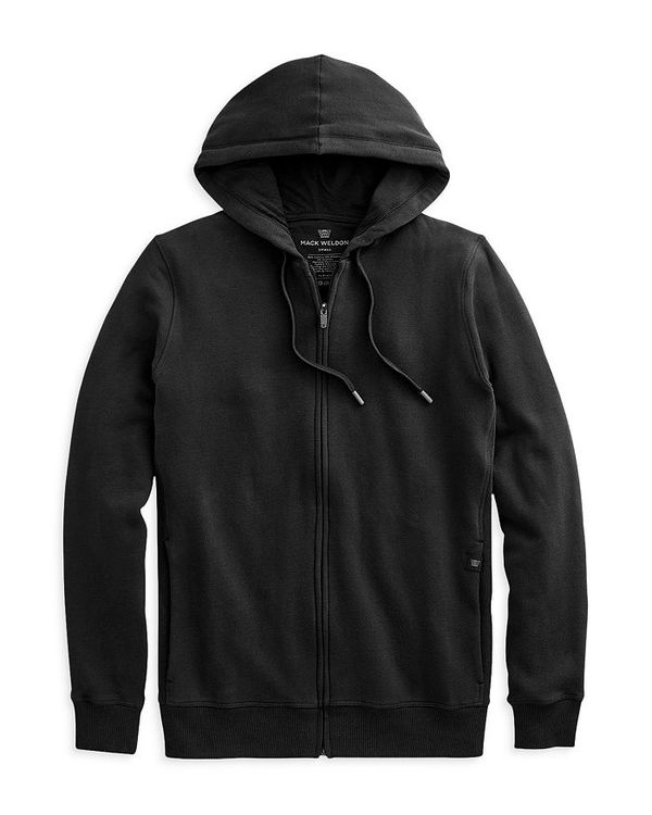 マック ウェルダン メンズ アウター パーカー・スウェット パイル パーカー Mack Weldon Ace Micro Brushed French Terry Hoodie True Black 黒いこと パーカー-トップス