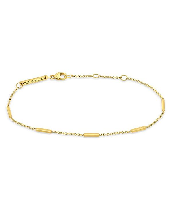 ゾイチッコ レディース アクセサリー ブレスレット・バングル・アンクレット Zoe Chicco 14K Yellow goldBars Station Link Bracelet Gold ゴールド