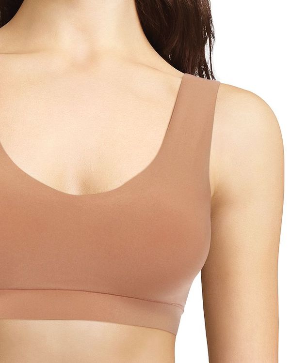 安い シャントル レディース ブラジャー アンダーウェア Soft Stretch Wireless Padded V Neck Bra Sandalwood 注目ブランド Hazle Com