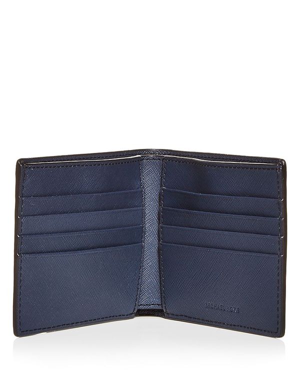 再再販 楽天市場 マイケルコース メンズ 財布 アクセサリー Mason Saffiano Leather Bi Fold Wallet Navy Revida 楽天市場店 ポイント10倍 Stemworldeducationalservices Com