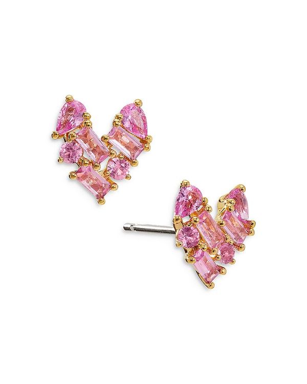 レビューで送料無料 ナディール レディース ピアス イヤリング アクセサリー Pink Heart Stud Earrings Gold オープニング大放出セール Spectreaircraft Com