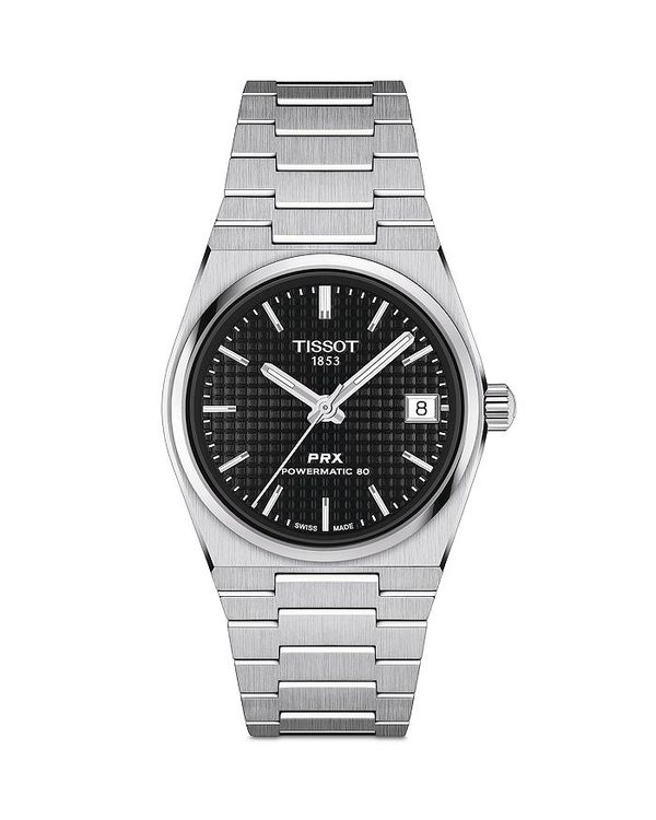 ティソット レディース アクセサリー 腕時計 Tissot PRX Watch 35mm Black/Silver ブラック