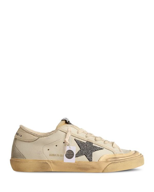 ゴールデングース レディース シューズ スニーカー Golden Goose Women's Super-Star Penstar Swarovski Crystal Low Top Sneakers White Ice ホワイト|ReVida 店