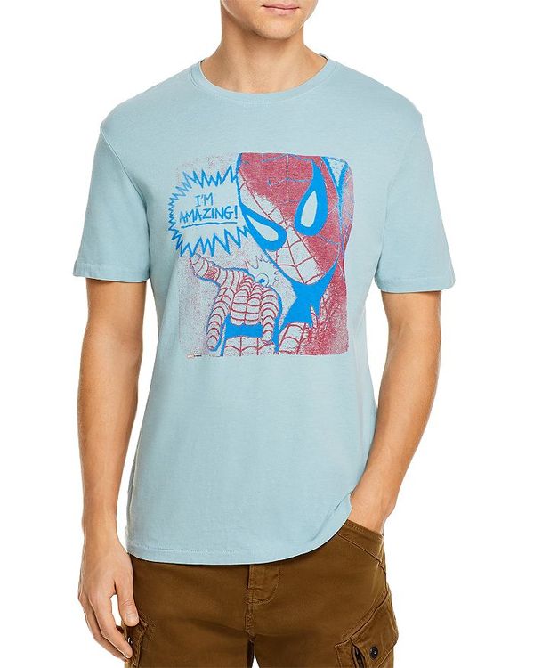 楽天カード分割 ジャンクフード メンズ Tシャツ トップス Spiderman Graphic Tee Cowbow Blue 超激安 Www Ceao Com Ar